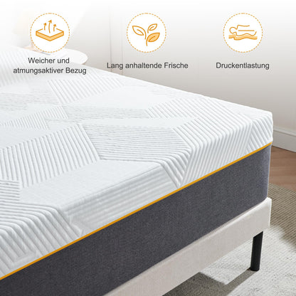 Sleremind Komfort Kaltschaum Matratze - 140x200 cm H3, 24 cm