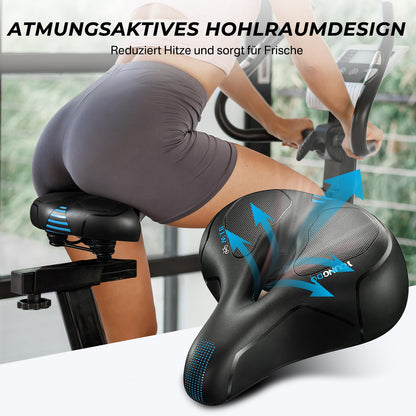 YOUNGDO Gel Fahrradsattel, ergonomisch, atmungsaktiv, mit Abdeckung