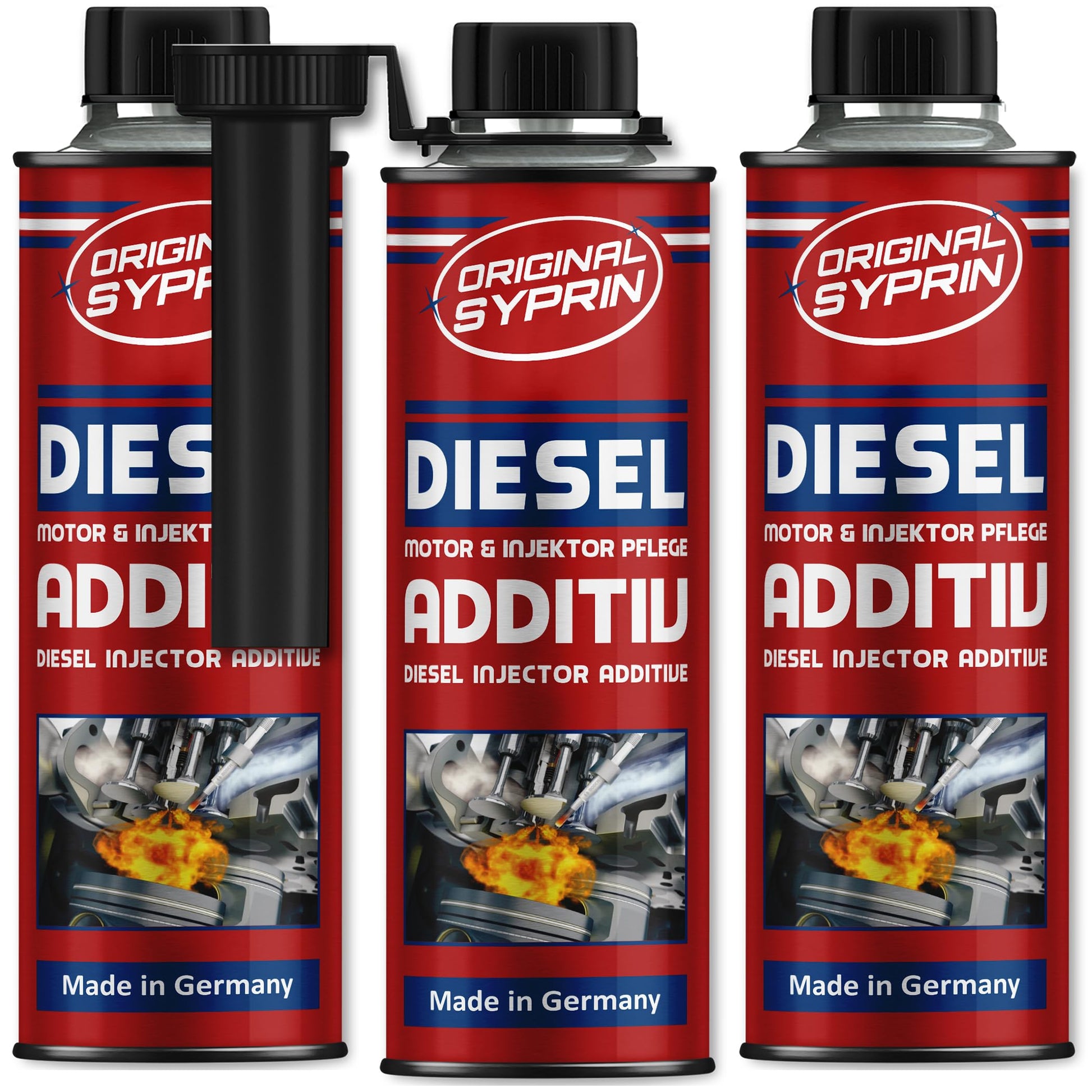 SYPRIN Original Diesel Additiv Kraftstoffzusatz 3x 250 ml, 3 Flaschen für Dieselmotoren