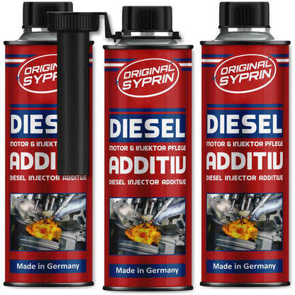 SYPRIN Original Diesel Additiv Kraftstoffzusatz 3x 250 ml, 3 Flaschen für Dieselmotoren