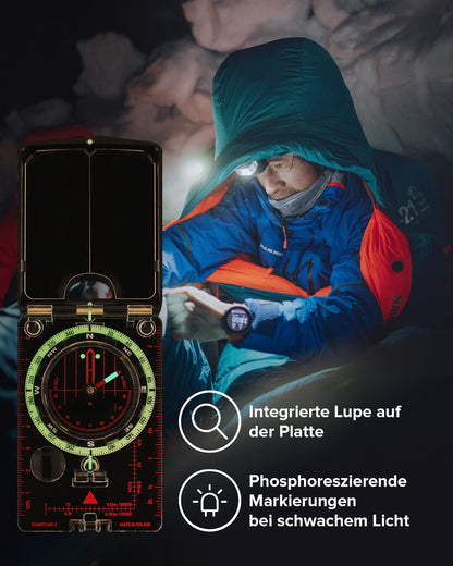 SUUNTO Mc-2 Nh Mirror Kompass für Outdoor-Navigation - Weiss