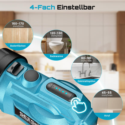 Seesii Akku-Kartuschenpresse CG110P, 18 V, für 300-ml-Kartuschen