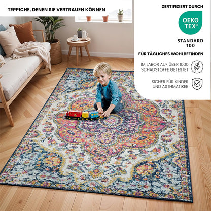 Surya Rabat Vintage Teppich 200x274 cm - Bunt Boho Stil