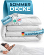 Glückstoff Sommerdecke 135x200 cm, leichtes kühlendes Duvet mit Mikrofaserbezug