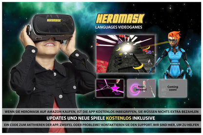 Heromask VR Brille Kinder Sprachlernspiele – iOS