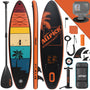 ALLPICK Premium SUP Board Set Aufblasbar - OrangeAbendröte
