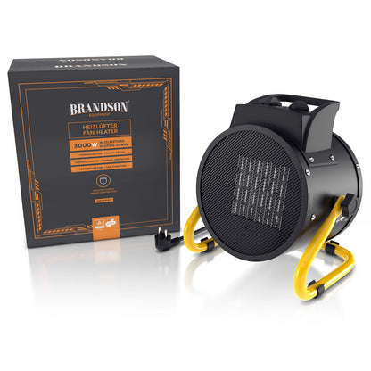 Brandson Heizlüfter 3000 W Keramik Elektroheizgebläse Bautrockner