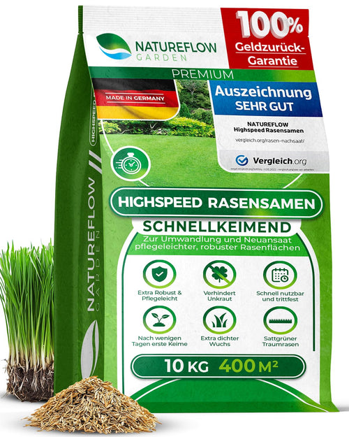Premium Rasensamen schnellkeimend 10kg/400qm Herbst – TEST SEHR GUT