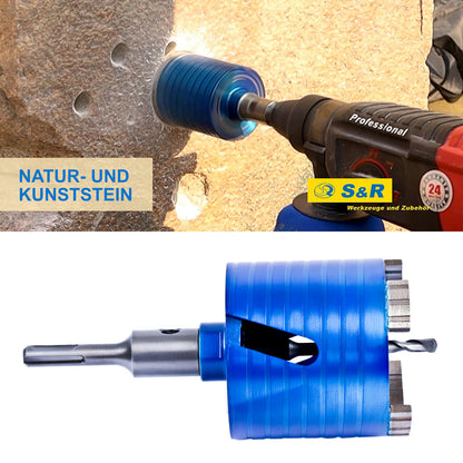 S&R Diamant-Bohrkrone 72 mm SDS-plus Dosensenker für Beton