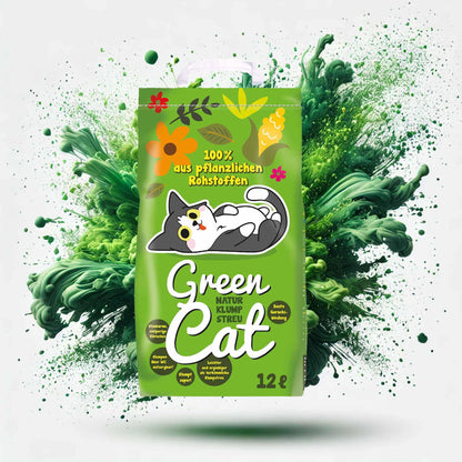 GreenCat Naturklumpstreu Katzenstreu 8 x 12 L (96 L)