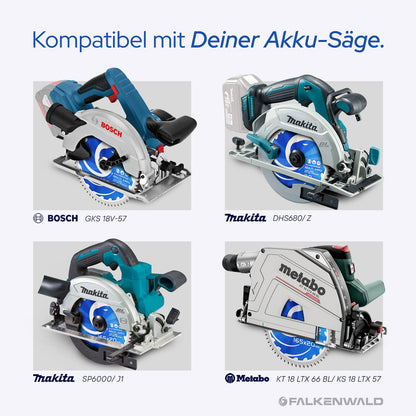 FALKENWALD Kreissägeblatt 165 x 20 mm Hartmetall Multi-Material
