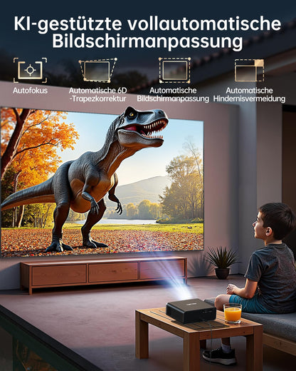 TOPTRO Smart Beamer 4K Heimkino - Netflix Dolby Audio Autofokus