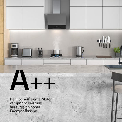 Klarstein Verosteel Kopffreihaube 45 cm - Edelstahl & Glas