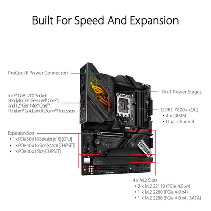 ASUS ROG STRIX Z790-H GAMING WIFI Mainboard - Intel Z790 LGA 1700
