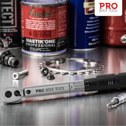PRO BIKE TOOL Drehmomentschlüssel Fahrrad Motorrad 1/4 Zoll 2-20 Nm