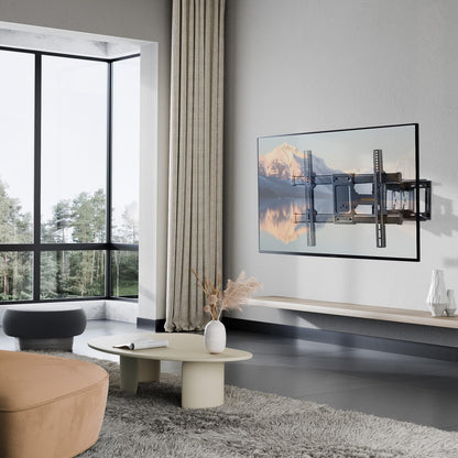 Perlegear TV Wandhalterung schwenkbar neigbar, 37-84 Zoll, bis 60 kg