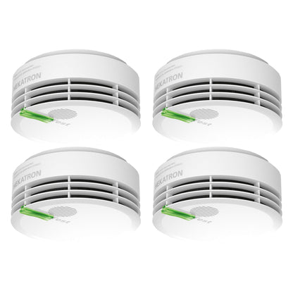 Hekatron Genius Plus Rauchmelder, 10 Jahre Batterie, 4er-Set
