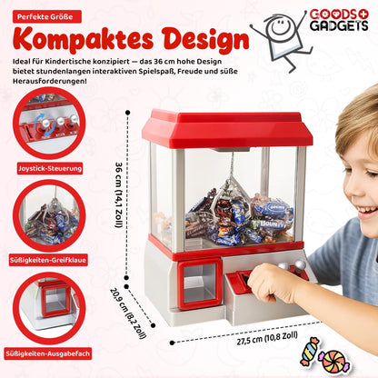 GOODS+GADGETS Candy Grabber Süssigkeiten-Greifautomat rot