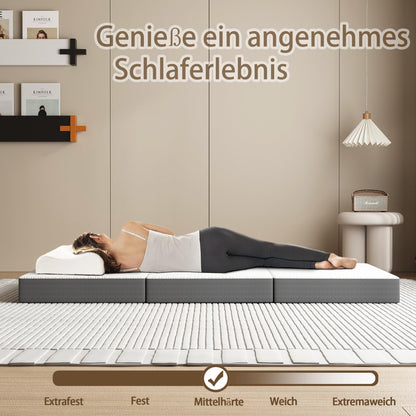 MOLPHIT Klappmatratze - Gästematratze 75x195x15cm Mittelfest