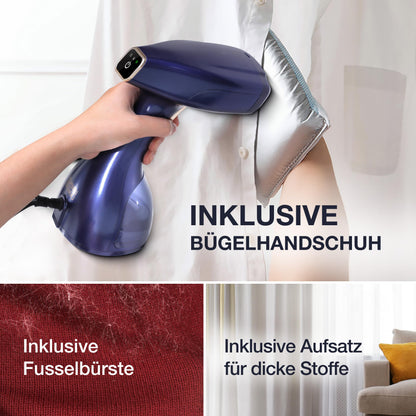 LEBENLANG Dampfglätter LBD528R mit 1500 W, 300 ml Tank, Rosa
