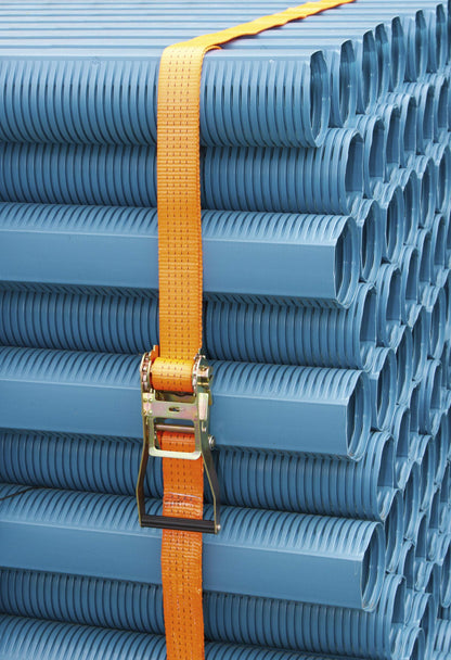 Kerbl Ratschenzurrgurt Spitzhaken 2000kg 15m 50mm orange (4 Stk)