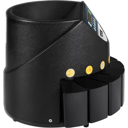 VEVOR Münzzählmaschine Euro Sortierer - 8 Boxen, 700 Kapazität