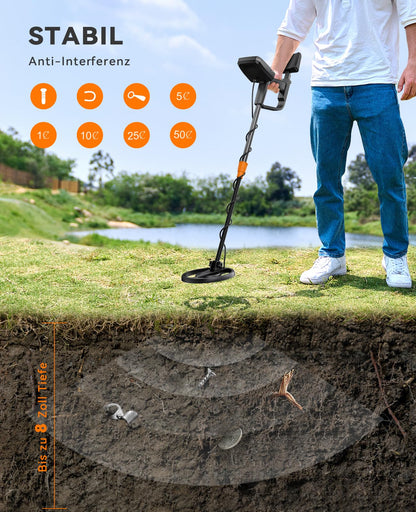 SUNPOW Metalldetektor für Erwachsene und Kinder – Multifunktional