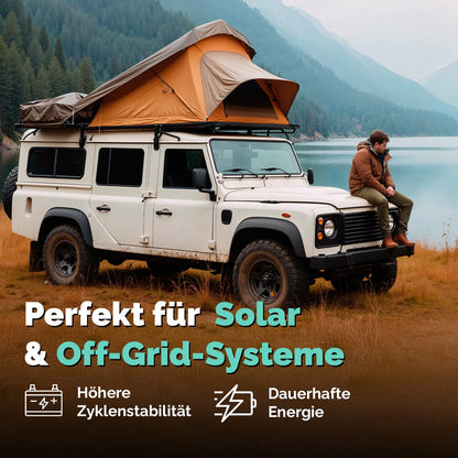Electronicx 12V 100Ah Gel Batterie – Deep Cycle Solarbatterie