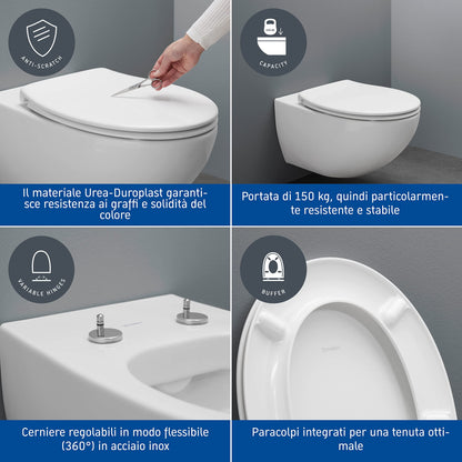 Duravit WC Sitz Absenkautomatik – Quick Release, Weiss
