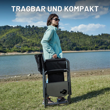 TIMBER RIDGE Regiestuhl klappbar – Ultraleicht Campingstuhl 180kg