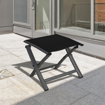 Grand patio Gartenhocker, Klapphocker aus Aluminium und Textilene