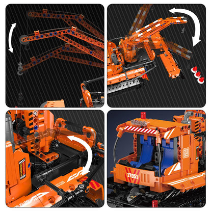Mould King 17051 Technik ferngesteuertes Schneefahrzeug Klemmbausteine