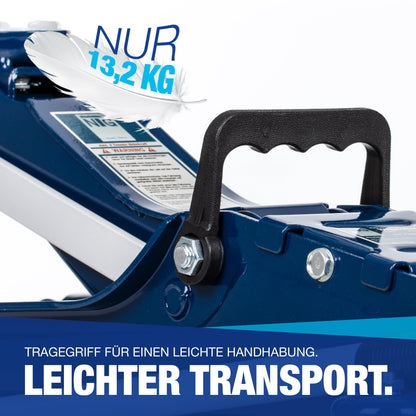 NTG Hydraulischer Rangierwagenheber 2t - Flach, TÜV, 85-375mm
