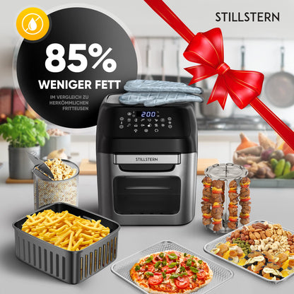 Stillstern Heissluftfritteuse XXL 12L Air Fryer ohne Öl