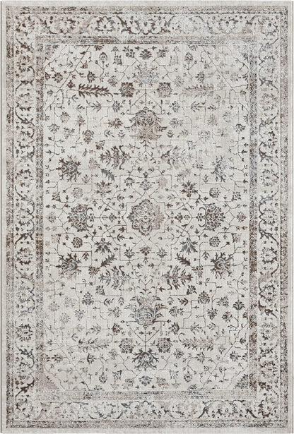 the carpet Mila Kurzflor Teppich mit 3D-Effekt, Creme, 160 x 230 cm
