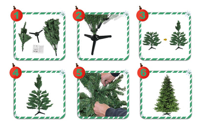 RS Trade Spessarttanne 19001 PVC Weihnachtsbaum künstlich - 150 cm
