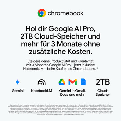 Acer Chromebook 314 CBOA314-1H-C32M Laptop - 14" Schwarz