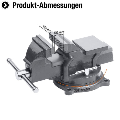 Meister Tischschraubstock drehbar 125 mm – Modell 5144500