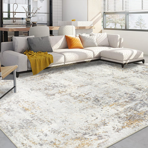 Capslpad Abstrakter Kurzflor Teppich – Beige 200x300cm, waschbar