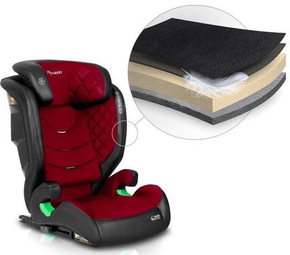 Nukido Louis Kindersitz für Kinder 15-36 kg ISOFIX - Rot