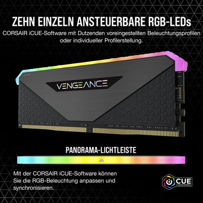 Corsair Vengeance RGB RT DDR4 Arbeitsspeicher 32GB 3600MHz Schwarz
