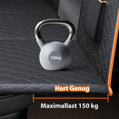 JOEJOY Hundedecke Auto Rückbank, Hundesitz Auto Rückbank Verbreitert mit Harter Unterseit, Hunde Autositz Ruckbank Wasserdicht Kratzfest rutschfest