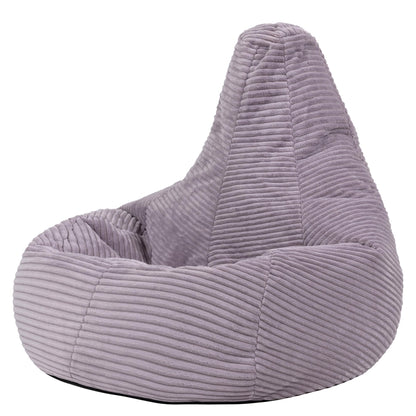 Icon Dalton Sitzsack Kinder – Lila, flauschiger Cord Stoff