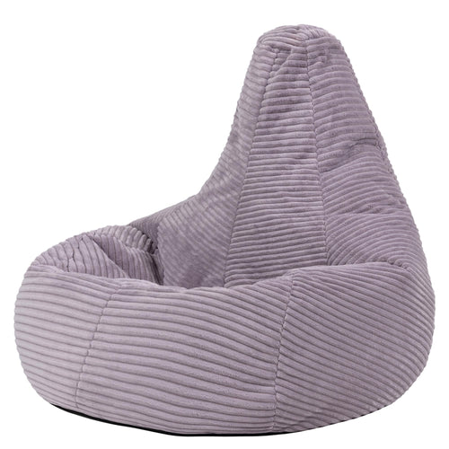 Icon Dalton Sitzsack Kinder – Lila, flauschiger Cord Stoff