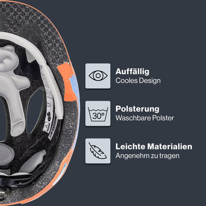 uvex OYO Style Kinder-Fahrradhelm Monster Papaya matt 50–54 cm