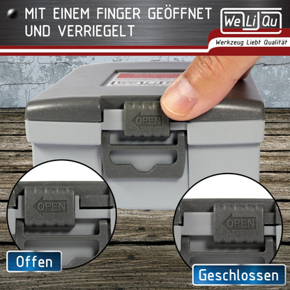WELIQU Metallbohrer-Set HSS-G M2 Spiralbohrer, 25-teilig, 1-13 mm