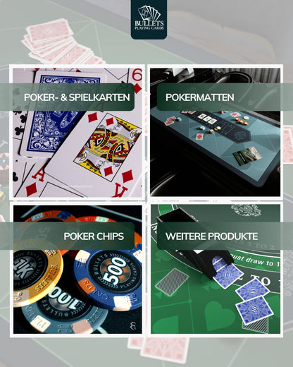 Bullets Playing Cards Pokerkoffer Deluxe Christopher Pokerset – 500 Chips