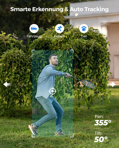 Reolink E1 Outdoor Pro 4K PTZ Überwachungskamera Aussen WLAN - Schwarz