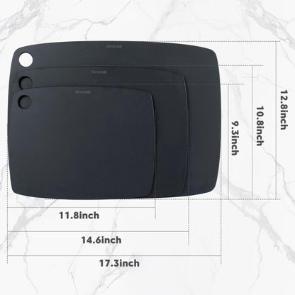 BESTCOOK Schneidebretter Holzfaser - 2er-Set Spülmaschinenfest