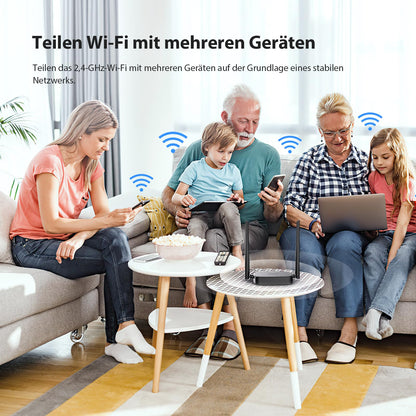 Tenda 4G03 Pro LTE Router mit SIM-Kartenslot und LAN/WAN-Ports